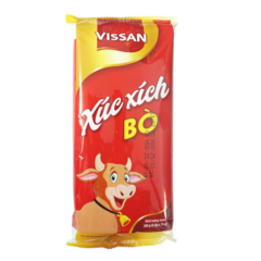 Lốc 4 xúc xích tiệt trùng Vissan bò 70g chính hãng