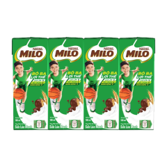 Lốc 4 hộp sữa Milo 180ml chính hãng | Siêu Thị GO!– Thực phẩm giá tốt