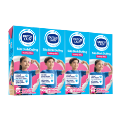Lốc 4 hộp sữa Cô Gái Hà Lan dâu 180ml chính hãng | Siêu Thị GO!– Thực phẩm giá tốt