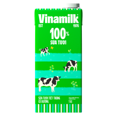 Sữa tươi tiệt trùng Vinamilk 100% có đường 1 lít chính hãng | Siêu Thị GO!– Thực phẩm giá tốt