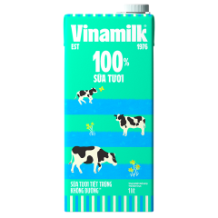 Sữa Vinamilk 100% không đường 1L chính hãng | Siêu Thị GO!– Thực phẩm giá tốt