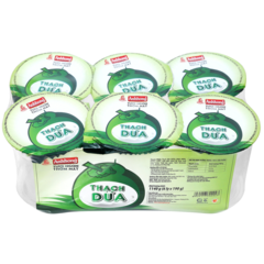 Lốc 6 thạch dừa Ánh Hồng 190g chính hãng