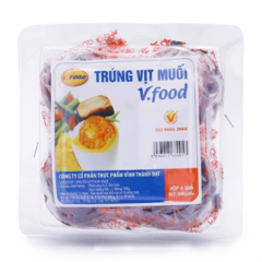 Vỉ 4 trứng vịt muối V.Food chính hãng | Siêu Thị GO!– Thực phẩm giá tốt