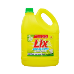 Nước rửa chén Lix chanh siêu đậm đặc 3.5kg chính hãng