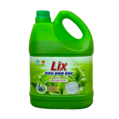 Nước rửa chén Lix trà xanh siêu đậm đặc 3.5kg chính hãng