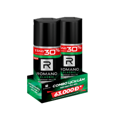 Lô 2 Lăn khử mùi Romano Classic 50ml chính hãng