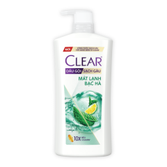 Dầu gội Clear bạc hà mát lạnh sạch gàu 630g chính hãng