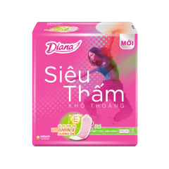 Băng vệ sinh Diana siêu thấm siêu mỏng không cánh 8 miếng chính hãng