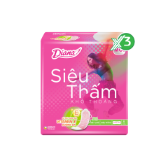 Lô 3 Băng vệ sinh Diana siêu thấm mỏng không cánh 8 miếng chính hãng
