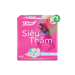 Lô 3 Băng vệ sinh Diana siêu thấm siêu mỏng cánh 8 miếng chính hãng