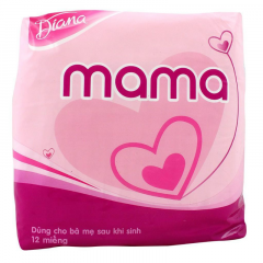 Băng vệ sinh Diana Mama cho bà mẹ sau sanh gói 12 miếng chính hãng