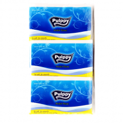 Lốc 6 gói khăn giấy Pulppy 10 tờ x 2 lớp chính hãng