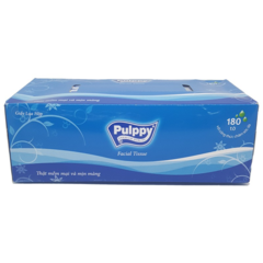 Khăn hộp Pulppy 180 tờ 2 lớp chính hãng