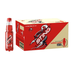 Thùng 24 nước tăng lực Sting dâu tây đỏ chai 330ml chính hãng