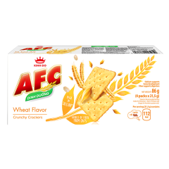 Bánh cracker AFC lúa mì 86g chính hãng
