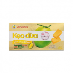 Kẹo dừa sữa sầu riêng Yến Hương hộp 400g chính hãng