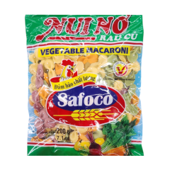 Nui nơ rau củ Safoco gói  200g chính hãng