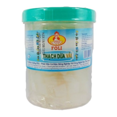 Thạch dừa vải Foli hũ 1kg chính hãng