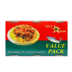 Lô 3 cá nục sốt cà Lilly 155g chính hãng