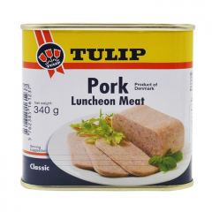 Thịt heo Tulip luncheon 340g chính hãng