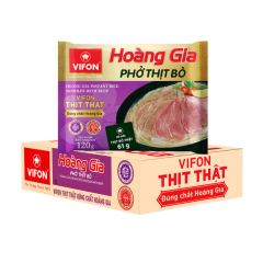 Thùng 18 phở bò Hoàng Gia 120g chính hãng