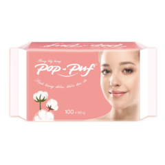 Bông trang điểm Pop Puf 100 miếng chính hãng