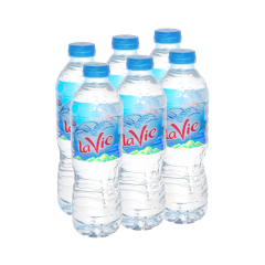 Lô 6 chai nước khoáng La Vie 500ml chính hãng