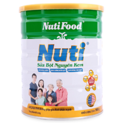 Sữa bột nguyên kem Nutifood Nuti hộp thiếc 900g chính hãng | Siêu Thị GO!– Thực phẩm giá tốt
