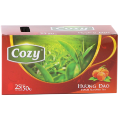 Trà Cozy hương đào 25 gói x 2g chính hãng