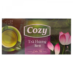 Trà Cozy Hương Sen 25 gói x 2g chính hãng
