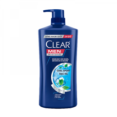 Dầu gội Clear Men Cool Sport bạc hà 630g chính hãng