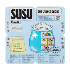 Lô 4 Sữa chua Susu có đường 60g chính hãng | Siêu Thị GO!– Thực phẩm giá tốt