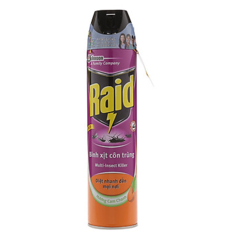 Xịt côn trùng Raid hương chanh 600ml chính hãng