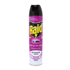 Xịt côn trùng Raid không mùi 600ml chính hãng
