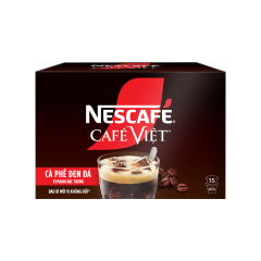 Cà phê Nescafe Việt đen đá 15 gói x 16g chính hãng