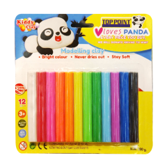 Vỉ đất nặn Kiddy Clay ST200 12 màu chính hãng