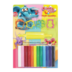 Vỉ đất nặn 12 màu + khuôn ST20124SMR chính hãng