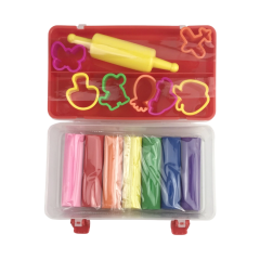 Hộp nhựa đất nặn Kiddy Clay PX650 7 màu chính hãng