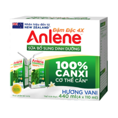 Lốc 4 hộp sữa Anlene vani 110ml chính hãng | Siêu Thị GO!– Thực phẩm giá tốt