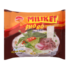 Phở bò ăn liền Miliket gói 60g chính hãng