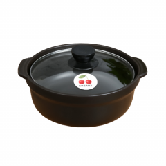 Nồi gốm nắp kính Cherry 1 lít chính hãng