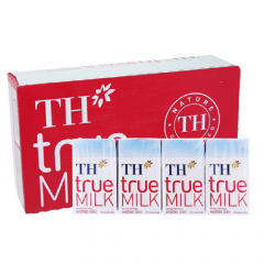 Thùng 12 lốc 4 hộp sữa TH true Milk dâu 110ml chính hãng | Siêu Thị GO!– Thực phẩm giá tốt