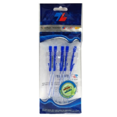 Lô 5 bút bi Thiên Long 027 xanh chính hãng