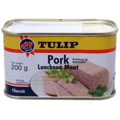 Thịt hộp Tulip pork luncheon 200g chính hãng