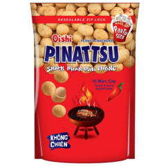 Đậu phộng Oishi Pinattsu vị mực cay 80g chính hãng
