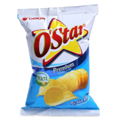 Snack khoai tây OStar vị tảo biển 53g chính hãng