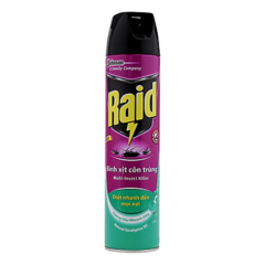 XỊt côn trùng Raid dầu khuynh diệp 600ml chính hãng