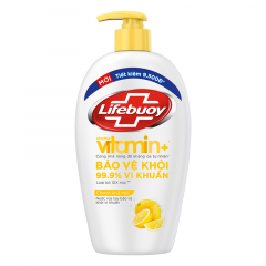 Nước rửa tay Lifebuoy Vitamin chanh khử mùi chai 450g chính hãng