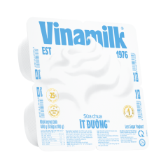 Lô 4 Sữa chua Vinamilk ít đường 100g chính hãng | Siêu Thị GO!– Thực phẩm giá tốt