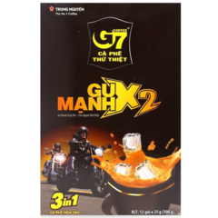 Cà phê G7 3in1 gu mạnh x2 12 gói x 25g chính hãng